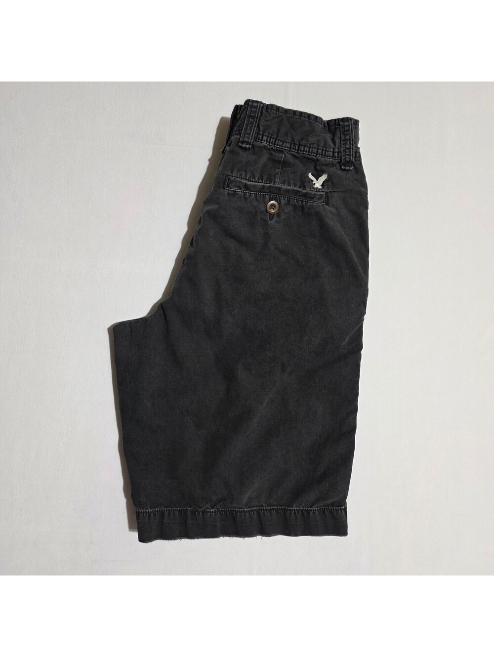 American Eagle Outfitters Men's Black Cotton Shorts Size 30 Longer Length
